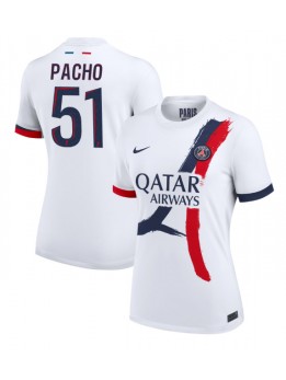 Paris Saint-Germain Willian Pacho #51 Zenski Gostujuci Dres 2024-25 Kratak Rukavima